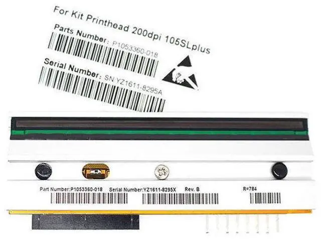 Alt view image 3 of 5 - Printhead for Ze,br,a 105SL Plus Thermal Printer 203dpi P/N P1053360-018