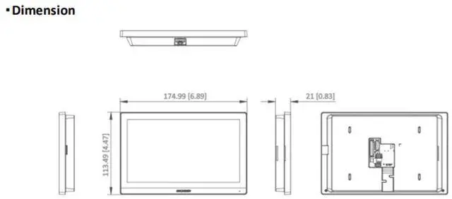 Alt view image 5 of 5 - Hi,kvi,sio,n DS-KH6350-WTE1 7" Video Intercom Network IP Indoor Station WiFi PoE