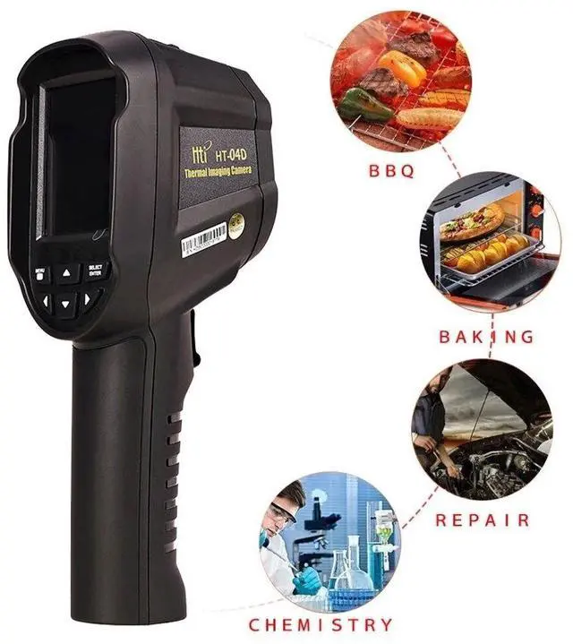 Alt view image 3 of 7 - HT-04D Thermal Imager Handheld Thermal Camera 19200 Pixels 160*120 Resolution