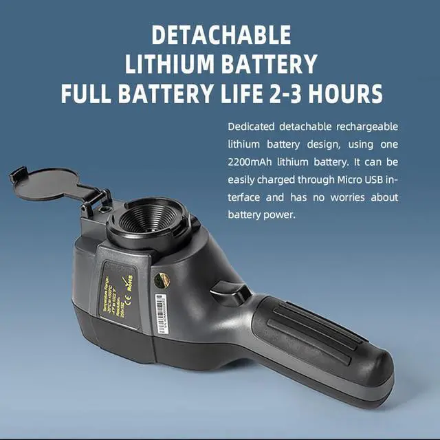 Alt view image 4 of 7 - Hti HT-18+ LCD Handheld Infrared Thermal Imager Camera 4G IR Resolution 256x192