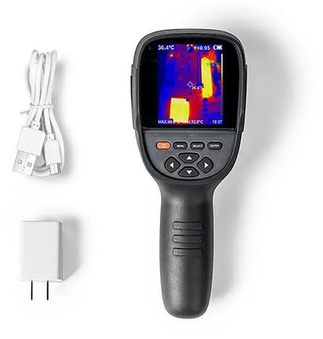 Alt view image 7 of 7 - Hti HT-18+ LCD Handheld Infrared Thermal Imager Camera 4G IR Resolution 256x192