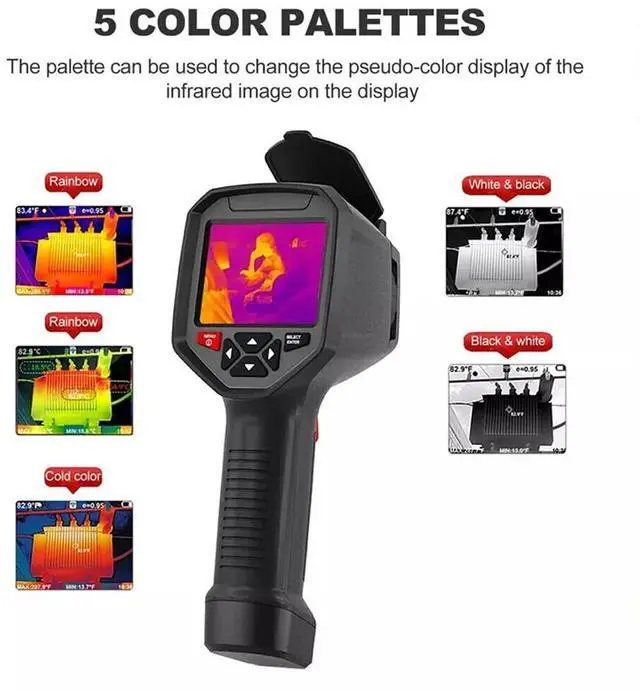 Alt view image 2 of 7 - HTi HT-A10 Handheld Thermal Imaging Camera 252x192 IR Resolution -4°F to 842°F