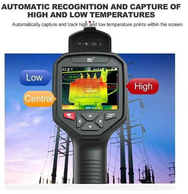 Alt view image 7 of 7 - HTi HT-A10 Handheld Thermal Imaging Camera 252x192 IR Resolution -4°F to 842°F