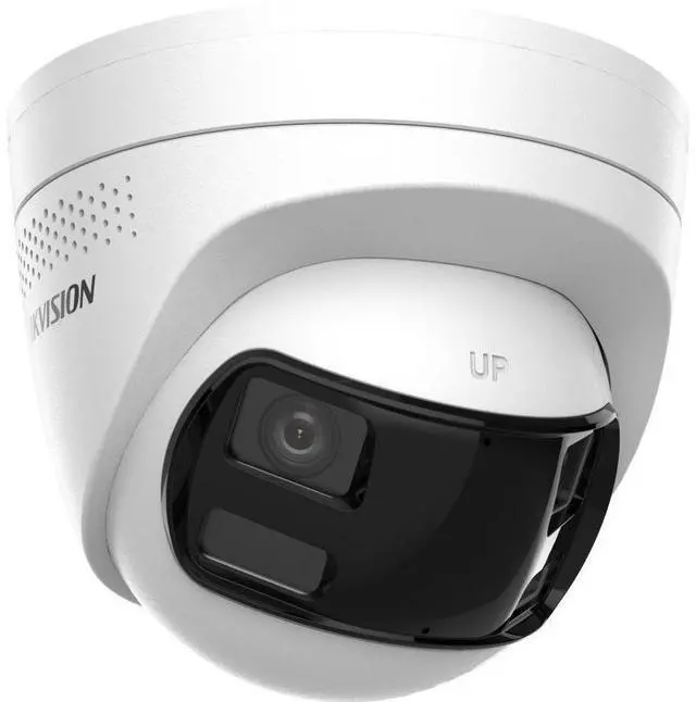 Alt view image 2 of 3 - Hi,kvision DS-2CD1383G2P-LIUF/SL 8MP Dual Lens 180° Wide Angle Hybrid IP Camera