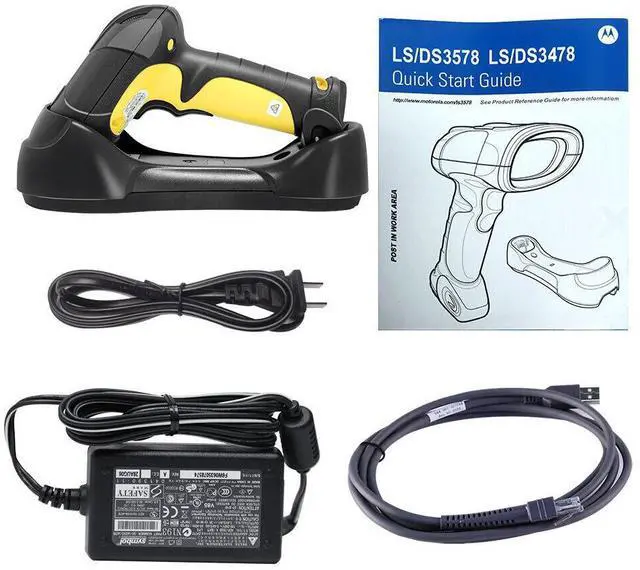 Alt view image 5 of 5 - Ze,br,a LS3578-FZ20005WR Wireless Bluetooth Laser Barco,de Scann,er w/ Cradle