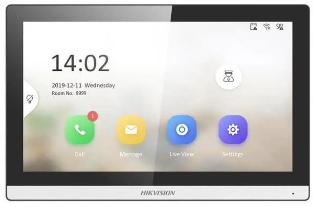 Alt view image 2 of 7 - Hi,k,vis,ion DS-KH6350-WTE1 7" Touch Monitor WiFi IP Based Video Intercom System