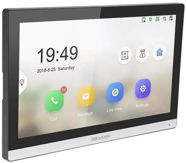 Alt view image 5 of 7 - Hi,kvi,sion DS-KH6350-WTE1 7" Touch Monitor WiFi Smart Home Video Intercom System