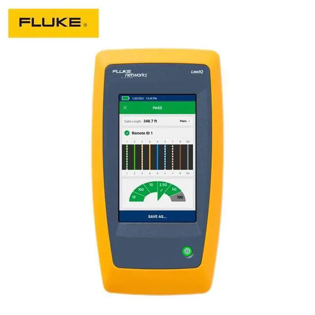 Alt view image 2 of 4 - Fluke Networks LIQ-100 LinkIQ Cable and Network Tester 10 Gig Testing