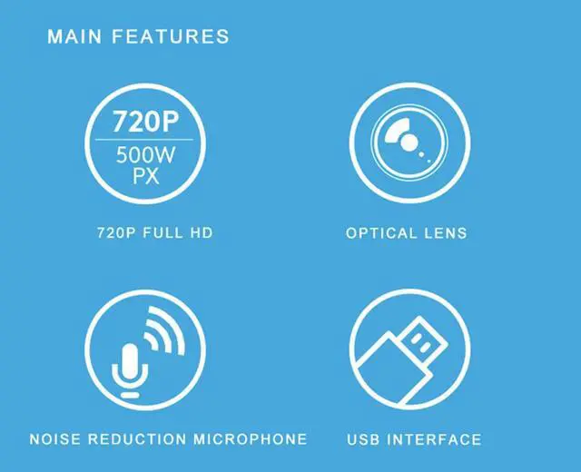 Alt view image 4 of 5 - C270i 720P Webcam IPTV HD PC Mini Camera Built-in Microphone USB2.0 HOT