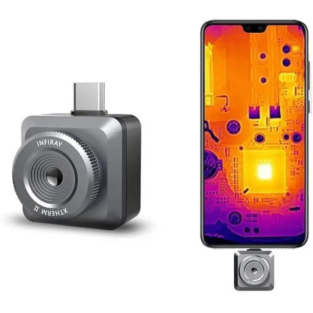 Alt view image 2 of 2 - InfiRay T2L Thermal Imaging Camera 256*192 25Hz performance Outdoor Hunting Night Vision Thermal Imager For IOS