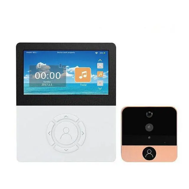 Alt view image 2 of 7 - Smart Video Doorbell Camera Wireless AI Human Detection 4.5 Inch HD Video