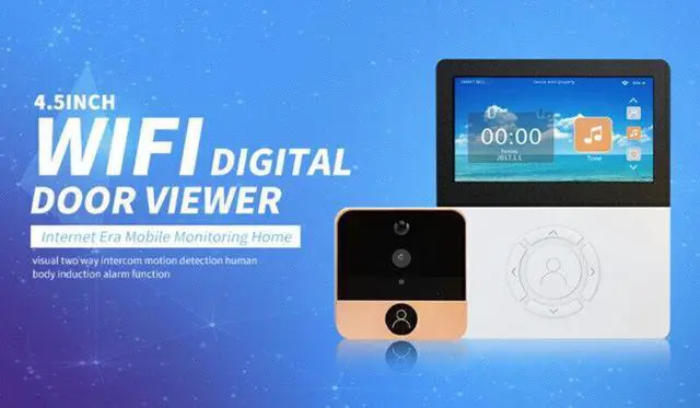 Alt view image 3 of 7 - Smart Video Doorbell Camera Wireless AI Human Detection 4.5 Inch HD Video