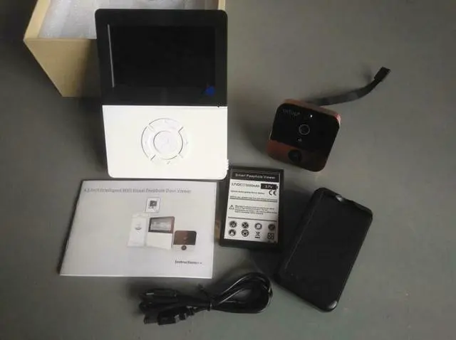 Alt view image 5 of 7 - Smart Video Doorbell Camera Wireless AI Human Detection 4.5 Inch HD Video