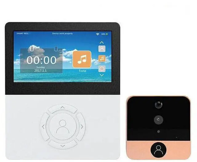 Alt view image 2 of 7 - 4.5 Inch Wireless Video Door Phone Doorbell Camera 1MP Remote APP control WiFi