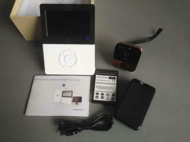 Alt view image 5 of 7 - 4.5 Inch Wireless Video Door Phone Doorbell Camera 1MP Remote APP control WiFi