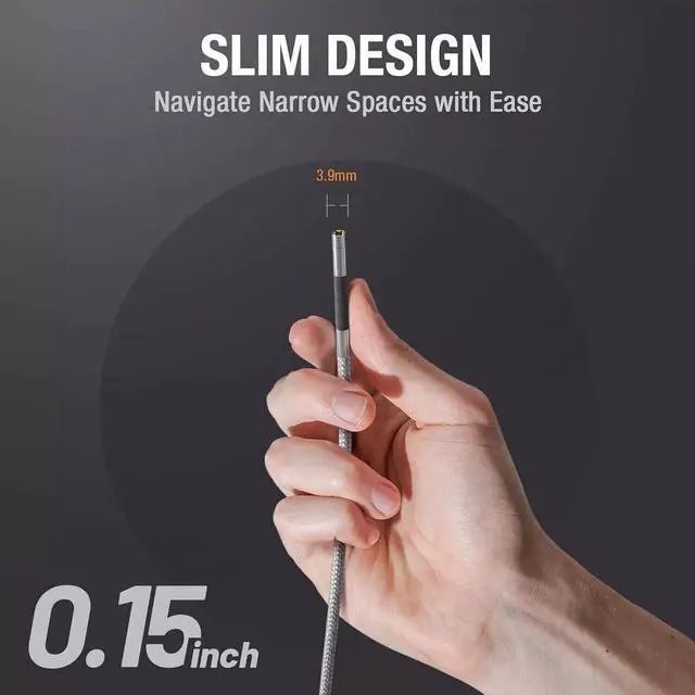 Alt view image 5 of 7 - Teslong TD500 3MM 5" Endoscope Borescope Inspection Camera with Two-Way 360°