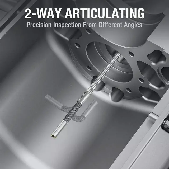 Alt view image 2 of 7 - TESLONG TD500 3MM Lens Endoscope Inspection Camera Articulating Borescope 2Way