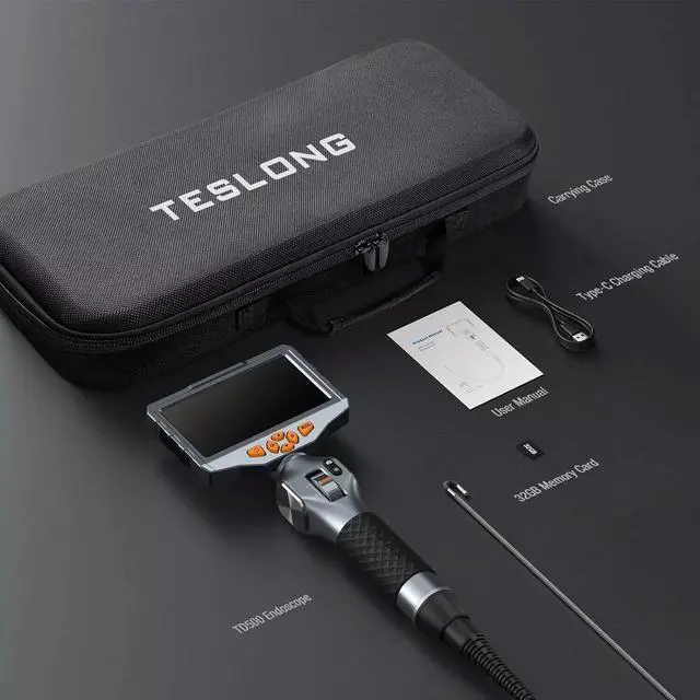 Alt view image 6 of 7 - 3MM Lens TESLONG TD500 WIFI 1080P Articulating Borescope Endoscope Camera IP67