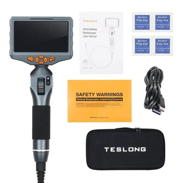 Alt view image 3 of 7 - TESLONG TD500 Handheld Industrial Endoscope Borescope 3mm Inspection Camera