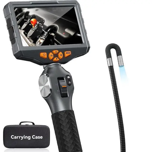 Alt view image 2 of 7 - TESLONG TD500 3MM Lens Endoscope Inspection Camera Articulating Borescope 2-Way