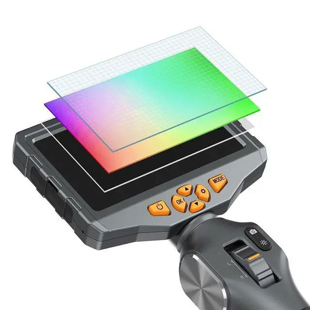 Alt view image 4 of 7 - TESLONG TD500 8.5MM Articulating Borescope HD 1080P 5 Inch IPS Two Way 210°