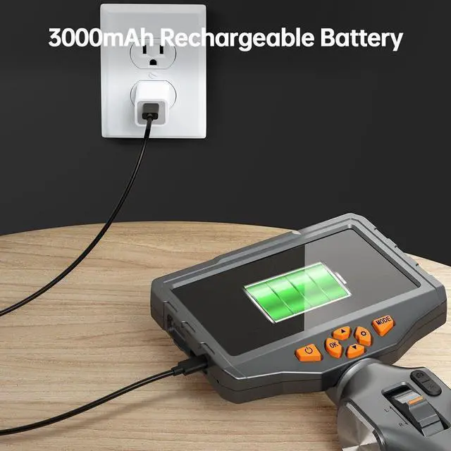 Alt view image 5 of 7 - TESLONG TD500 WiFi 5 Inch IPS Screen Two Way 210° Steering Endoscope Waterproof
