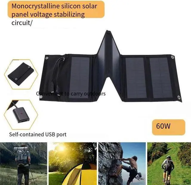 Alt view image 2 of 7 - Solar charging panel emergency charging equipment outdoor emergency power supply for long-distance tourism and camping power generation