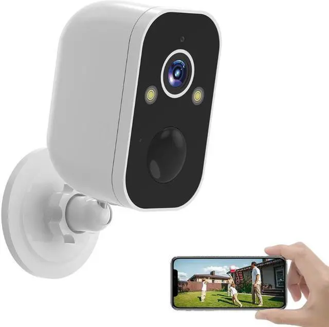 Alt view image 6 of 7 - Security Cameras Wireless Outdoor Solar Powered Wifi System Waterproof With Night Vision Zoom Doorbell Blink 4K 5G 1: Host without solar power.
