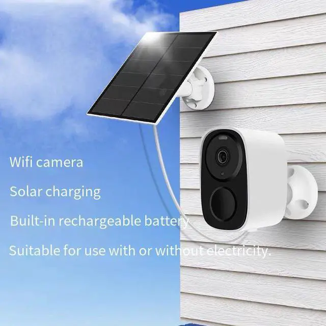 Alt view image 7 of 7 - Security Cameras Wireless Outdoor Solar Powered Wifi System Waterproof With Night Vision Zoom Doorbell Blink 4K 5G 1: Host without solar power.