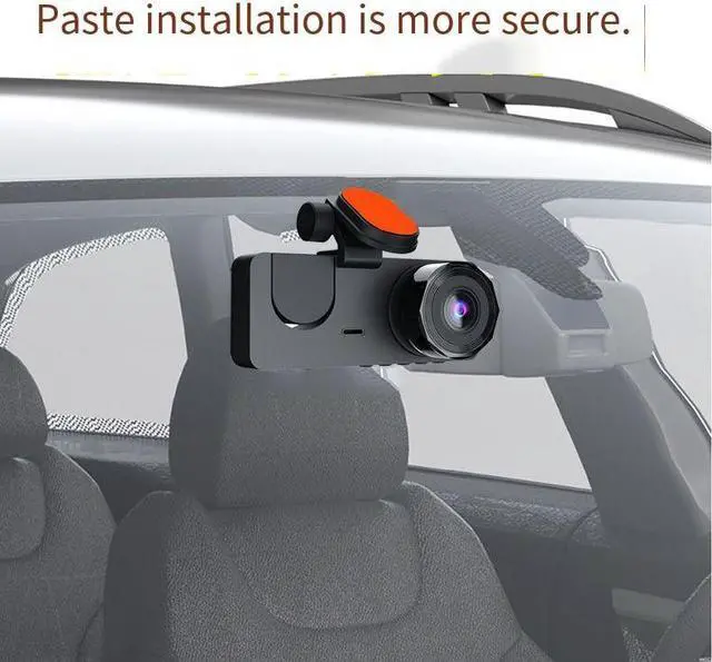 Alt view image 5 of 5 - dash camera for cars front and rear inside 3 channel Backup Camera small smart car play Reverse Assist Parking Monitor Free 32gb Card semi pickup trucks Rechargeable rearview mirror