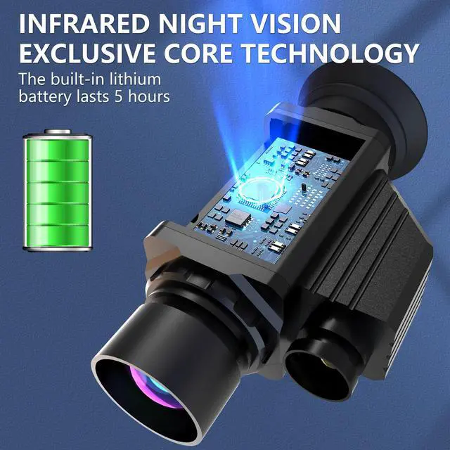 Alt view image 7 of 7 - 4K HD Infrared Night Vision Goggles Military Grade Thermal Imaging Scope Thermal Imaging Camera Water Leak Detection For Hunting Device