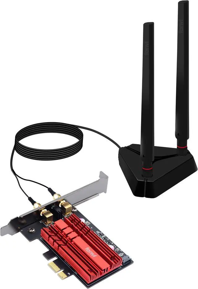 Alt view image 5 of 7 - FV-AX3000Pro WiFi 6 Wireless Network Card Intel wifi 6 AX200 wifi PCI-E WiFi Adapter Dual Band 802.11AX 3000Mbps WiFi Bluetooth 5.2 Adapter AX200NGW for Desktop PCIe wifi Card