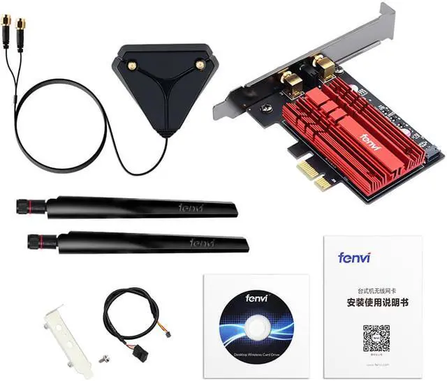 Alt view image 6 of 7 - FV-AX3000Pro WiFi 6 Wireless Network Card Intel wifi 6 AX200 wifi PCI-E WiFi Adapter Dual Band 802.11AX 3000Mbps WiFi Bluetooth 5.2 Adapter AX200NGW for Desktop PCIe wifi Card