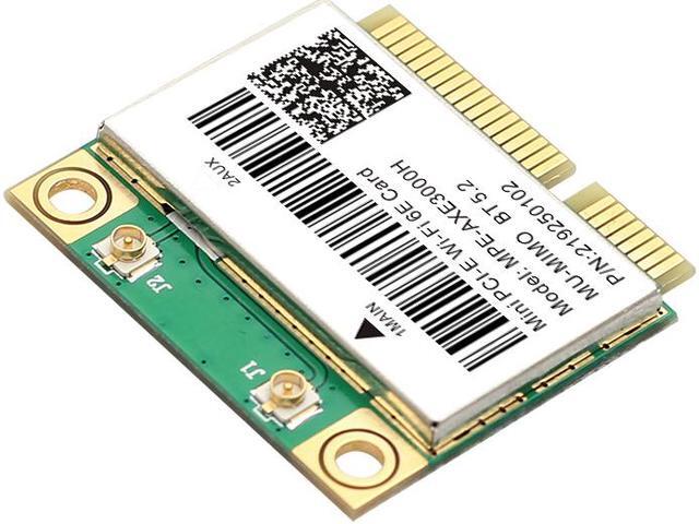 Alt view image 6 of 7 - DERAPID Wi-Fi 6E AX3000 Mini PCIe Wireless Card, Bluetooth 5.2, 802.11ax Tri-Band (6GHz/5GHz/2.4GHz), MU-MIMO, for Windows 11/10 64-bit Laptop/PC