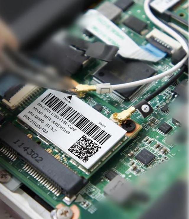 Alt view image 5 of 7 - DERAPID Wi-Fi 6E AX3000 Mini PCIe Wireless Card, Bluetooth 5.2, 802.11ax Tri-Band (6GHz/5GHz/2.4GHz), MU-MIMO, for Windows 11/10 64-bit Laptop/PC