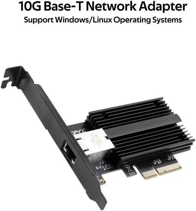 Alt view image 4 of 7 - DERAPID 10G Base-T PCI-e Network Card AQC113 Controller 10Gb Ethernet Adapter PCI-E X4 X8 X16 to RJ45 Port NIC Card for Gaming Offfice,Compatible with Windows10/11/Windows Server/Linux