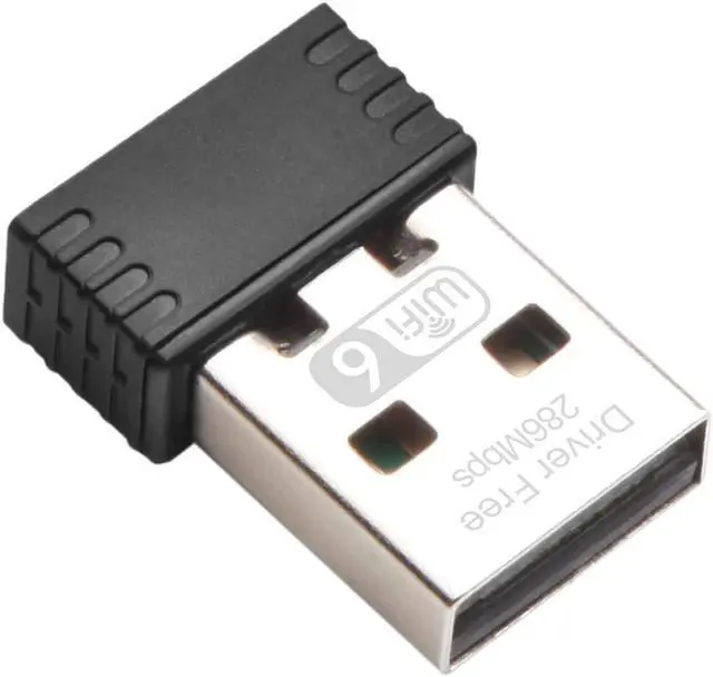 Alt view image 7 of 7 - DERAPID AX300 Mini USB WiFi 6 Adapter,USB WiFi Adapter for Desktop PC Laptop, Portable USB Wireless Adapter WiFi Dongle for Windows 11/10/7, 2.4GHz Only, 286Mbps, WiFi 6 USB Easy Setup