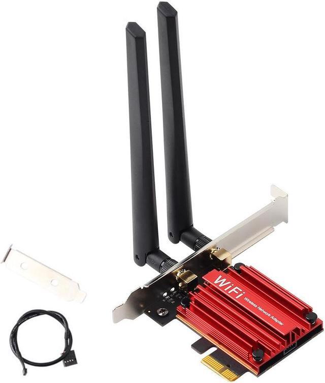 Alt view image 7 of 7 - DERAPID WiFi 6 AX1800 PCIe WiFi Card for PC with Bluetooth MT7921K Dual Band Wifi 6 1800Mbps Wireless Adapter 802.11ax with MU-MIMO OFDMA, High Gain Aantennas, Supports Windows 10/11 (64bit) Only
