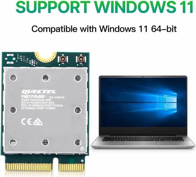 Alt view image 3 of 7 - DERAPID QCNCM865 Wi-Fi 7 Wifi Card NGFF M.2 Key E Tri Band 6GHz 5GHz 2.4GHz Wireless Bluetooth Adapter with I-PEX 4 Internal Wifi Antenna for PC Only Support Windows 11