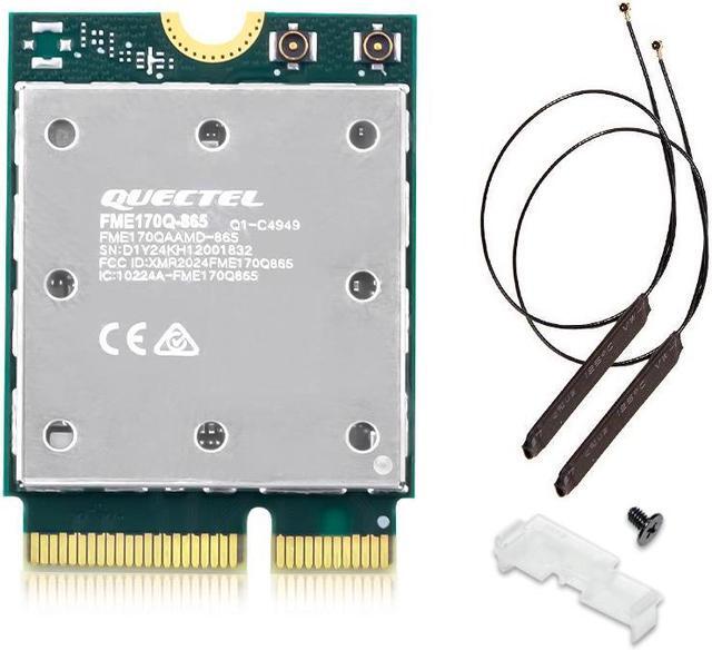 Main image of DERAPID QCNCM865 Wi-Fi 7 Wifi Card NGFF M.2 Key E Tri Band 6GHz 5GHz 2.4GHz Wireless Bluetooth Adapter with I-PEX 4 Internal Wifi Antenna for PC Only Support Windows 11