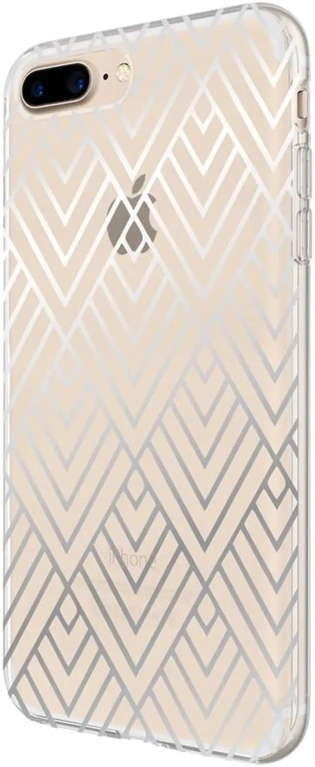 Alt view image 7 of 9 - Incipio Design Series Case for Apple iPhone 6 Plus / 6S Plus / 7 Plus / 8 Plus (Silver Prism)