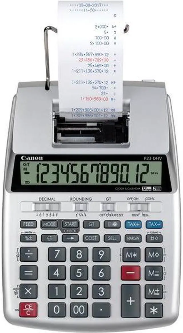 Alt view image 9 of 17 - Canon  Printing Calculator P23DHV3