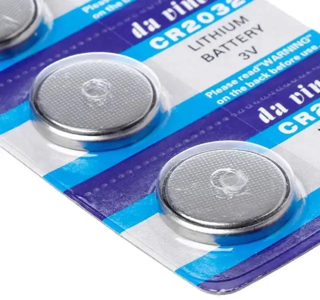 Alt view image 3 of 6 - 5PCS Button Battery 3V CR2032 BR2032 DL2032 ECR2032 Cell Coin Lithium Li-ion Batteries Watch Computer LED Light Electronic Toy