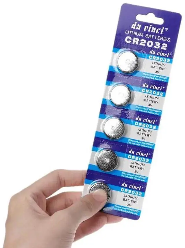 Alt view image 2 of 5 - 5PCS 5PCS Button Battery 3V CR2032 BR2032 DL2032 ECR2032 Cell Coin Lithium Li-ion Batteries Promotion Watch Computer LED Light