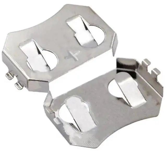 Alt view image 3 of 6 - taped SMD Tab CR2032 2032 Battery Button Cell Holder Coin Cell Retainer Battery Holder surface mount PCB reflow soldrable 10pcs