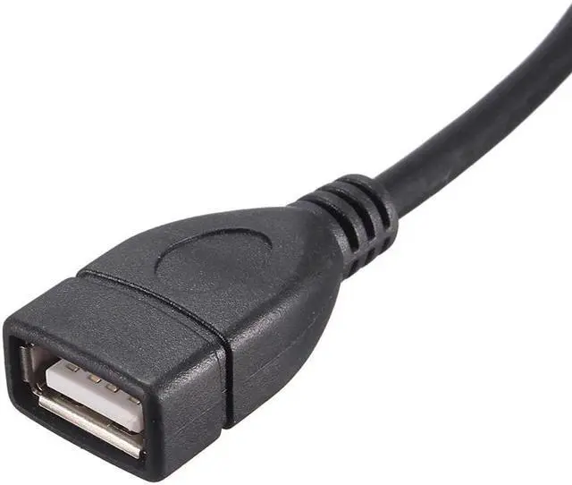 Alt view image 5 of 6 - Misskit High Quality MotherBoard 9Pin Turns USB2.0 Two Extension Line Main board Female Header to Dual USB 2.0 Female Adapter Cable 19"