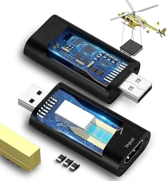 Alt view image 2 of 7 - Game Capture Card, High Definition 1080p Reliable Portable Video Converter for Game Streaming Live Broadcasts Video Recording