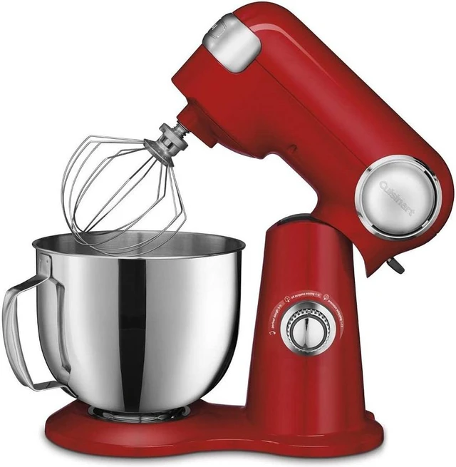 Alt view image 4 of 6 - Cuisinart SM-50RC Precision Master 5.5 Qt (5.2l) Stand Mixer, Red