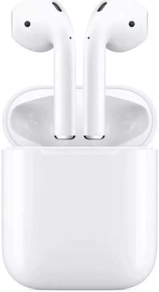 Alt view image 13 of 19 - Apple AirPods 2 White with Charging Case In Ear Headphones MV7N2AM/A