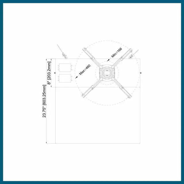 Alt view image 7 of 15 - QualGear® Pro-AV QG-KIT-S2-3IN-W Projector Mounting Kit - Projector Mount, Suspended Ceiling Adapter, a 3 inch 1.5-Inch NPT Threaded Pipe in White